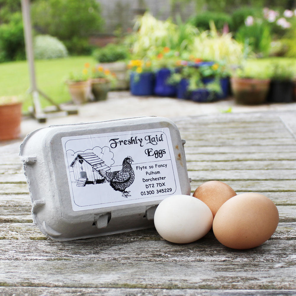 Grey Egg Box with label