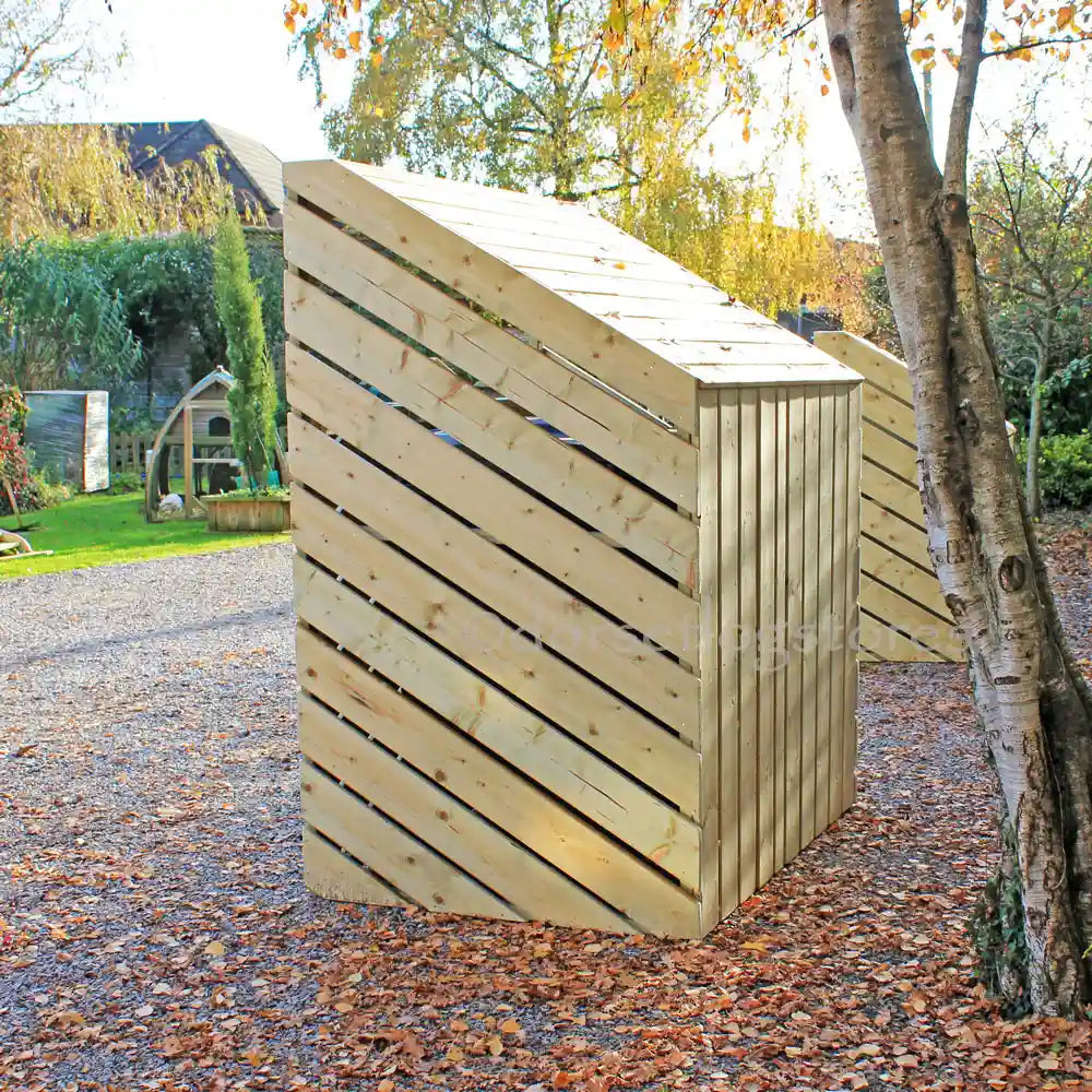 Rear of 1100 Litre Wheelie Bin Store