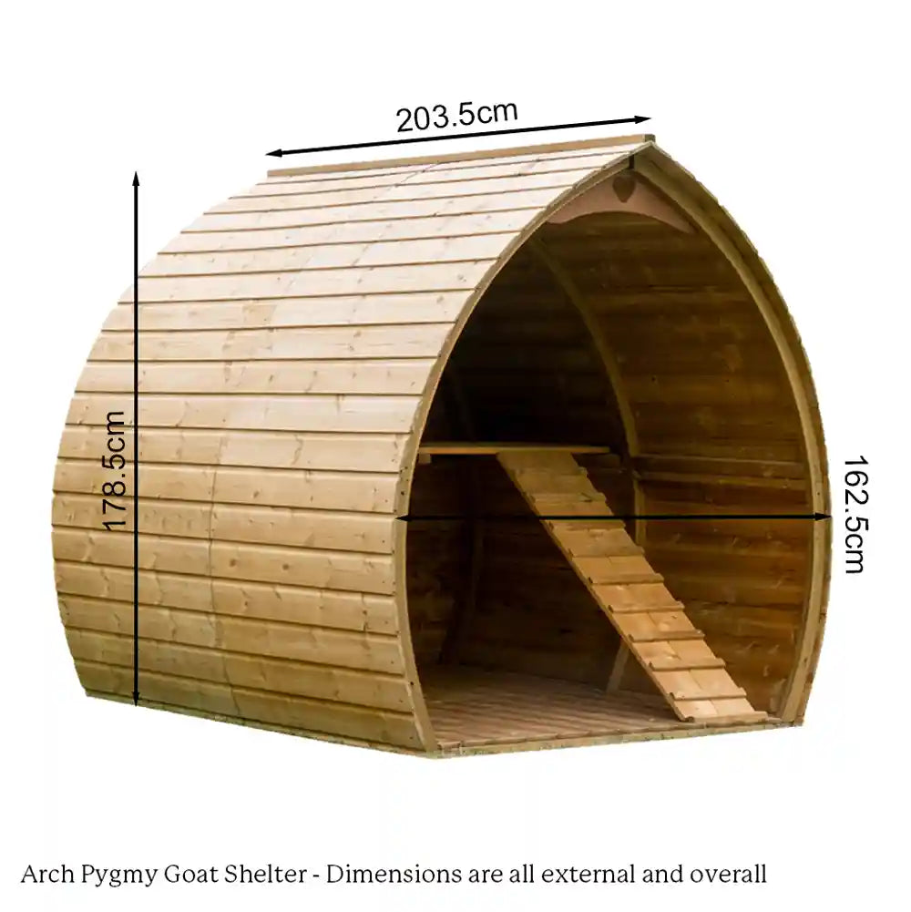 Arched Pygmy Goat House dimensions