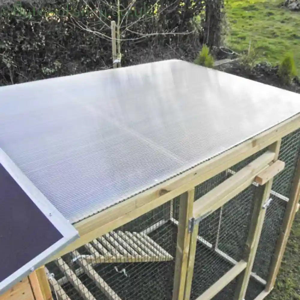Polycarbonate Roof for the Flyte Aviary 8 Chicken Run