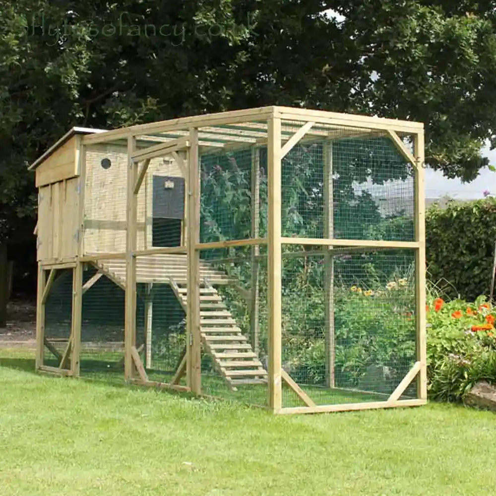Flyte Aviary 8 Chicken Coop end view