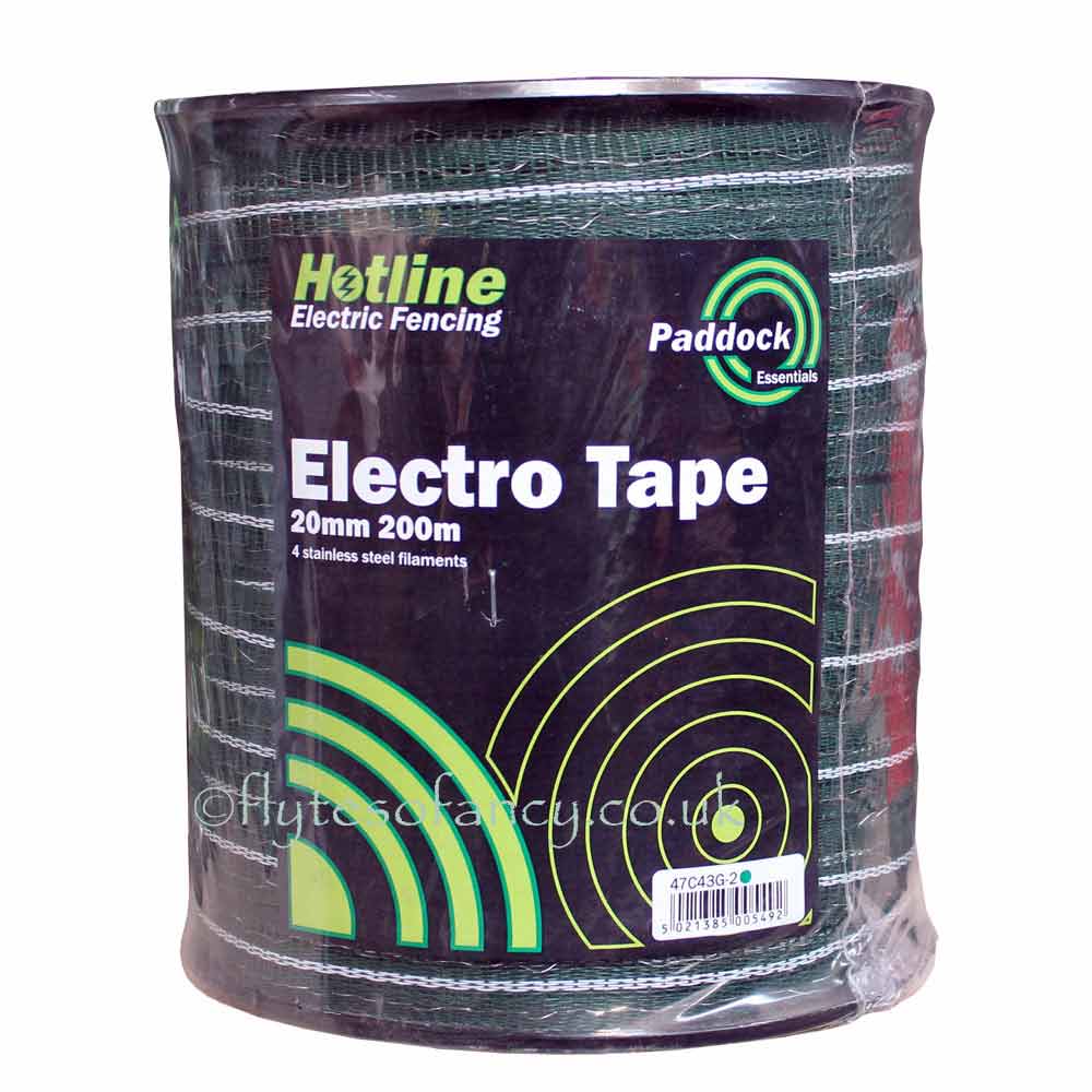 Hotline 20mm Paddock Tape for Horses, green