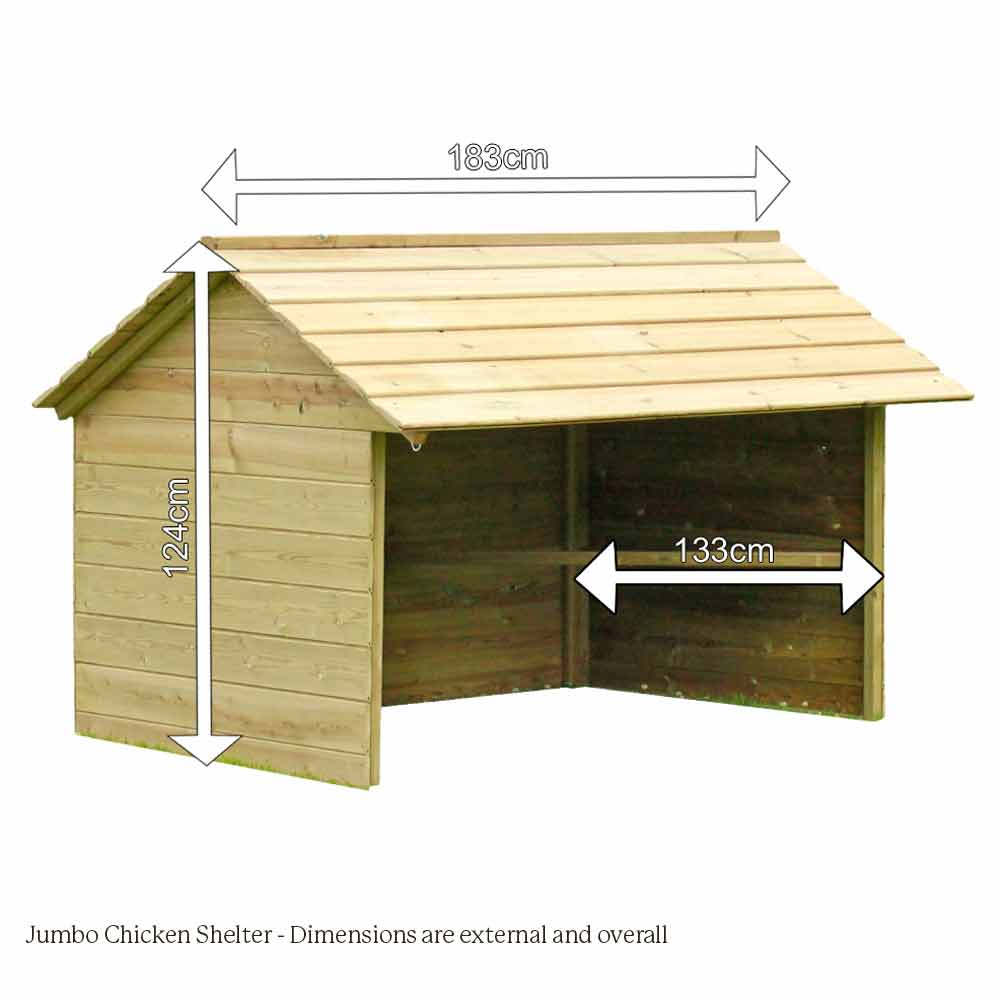 Dimensions of Jumbo Chicken Shelter