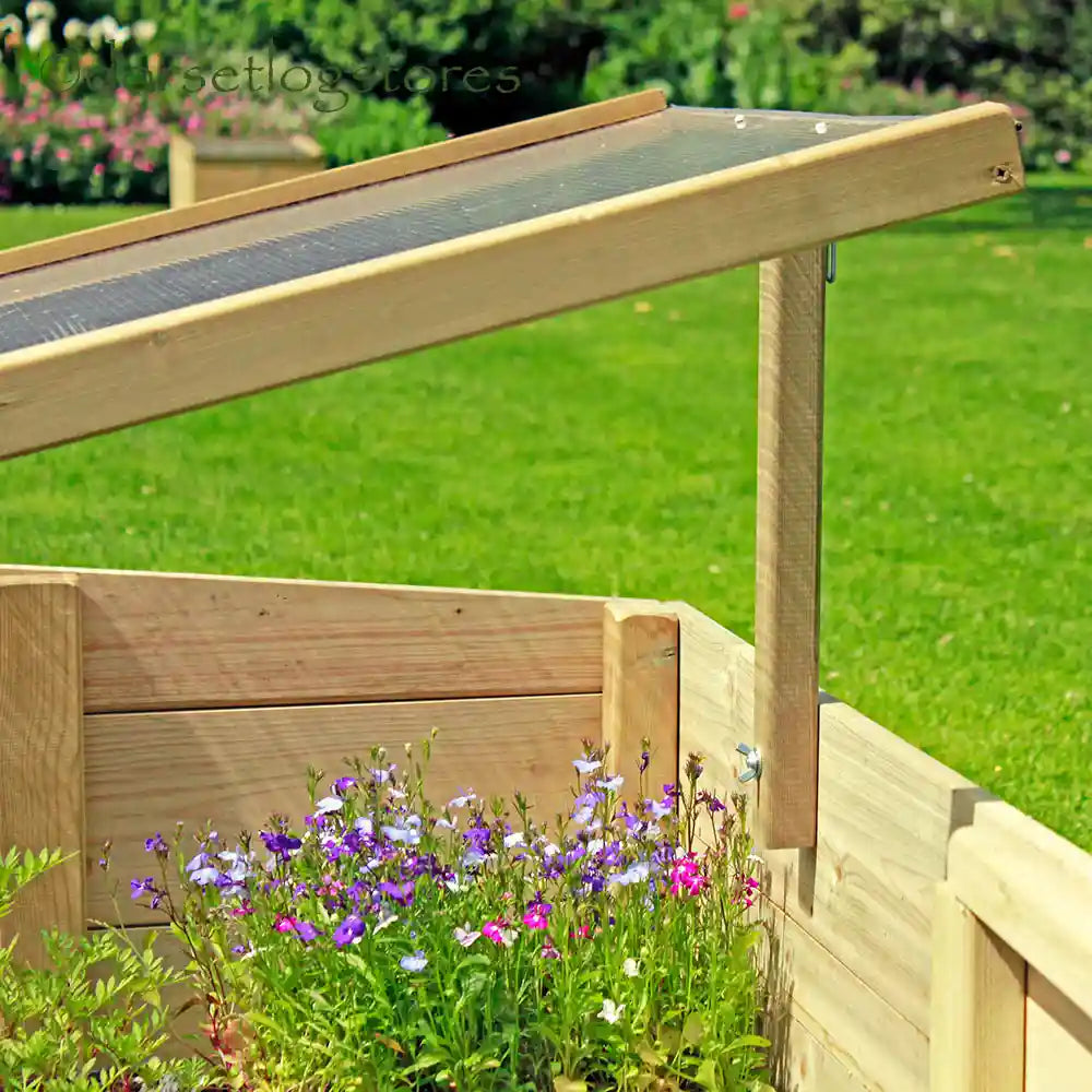 Inside the Timber Double Cold Frame