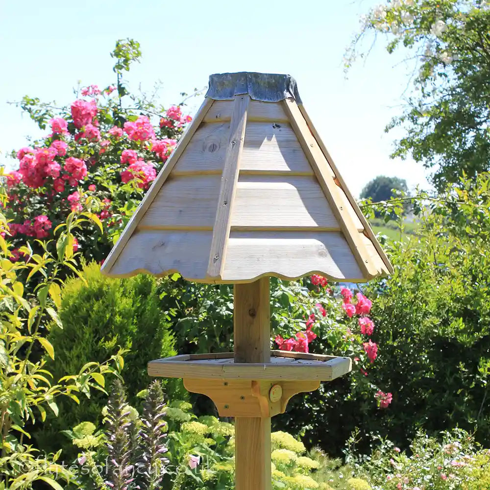 Detail of top of Elizabeth Garden Bird Table