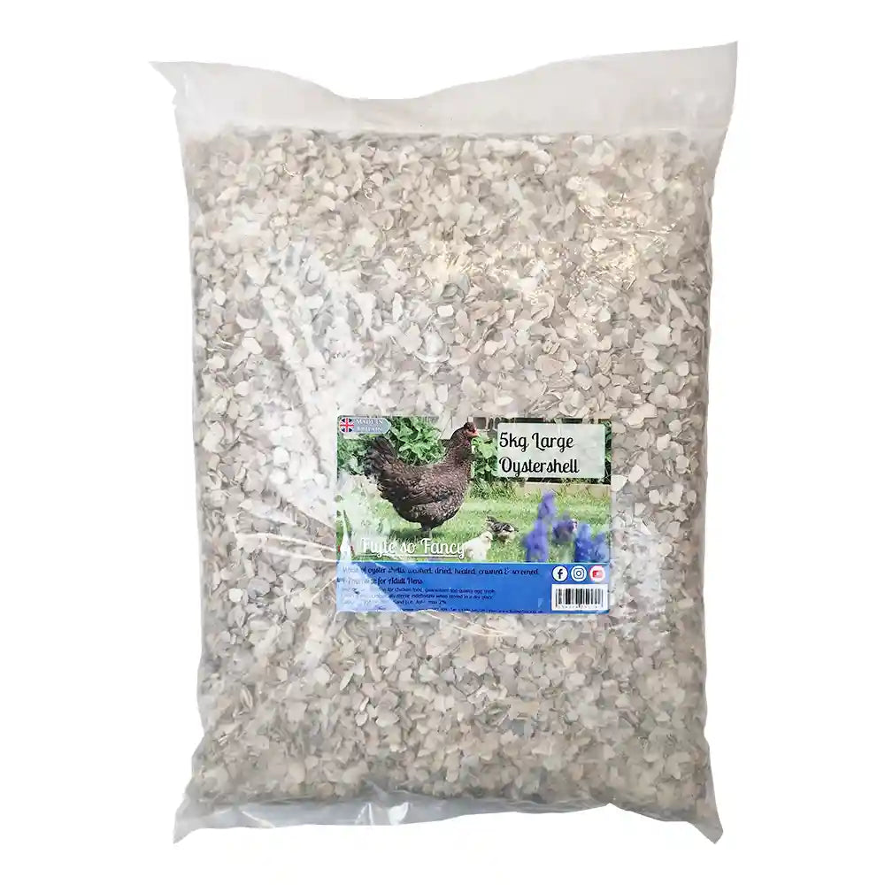 Large Oystershell for Poultry - 5kg bag
