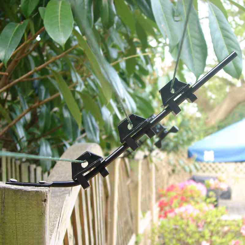 Angled Electric Fence bracket with insulators