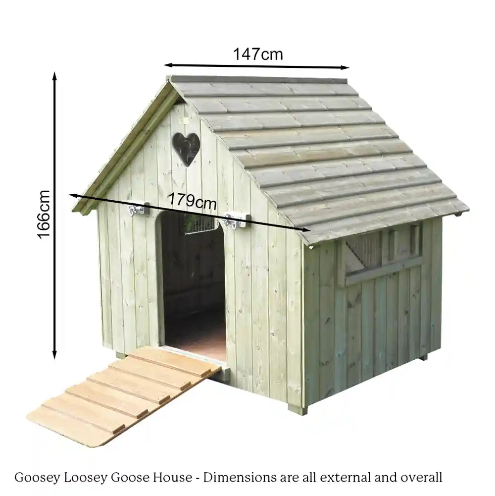 Dimensions of Goosey-Loosey Goose House