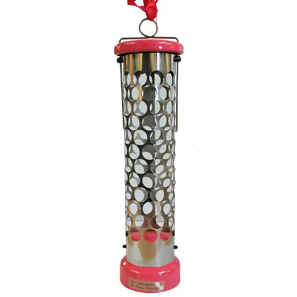 Pink Metal Fat Ball & Nugget Feeder, 2