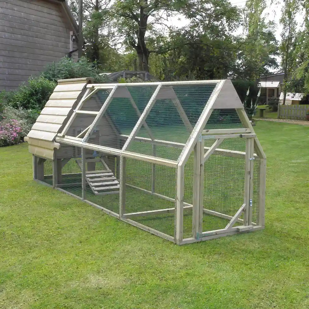 Long Legged Hobby Hen House with 9ft Run