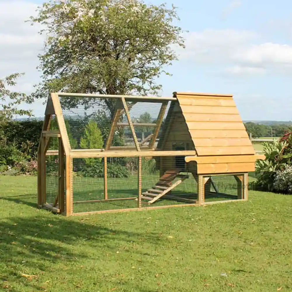 Long Legged Hobby Hen House and 6ft Run