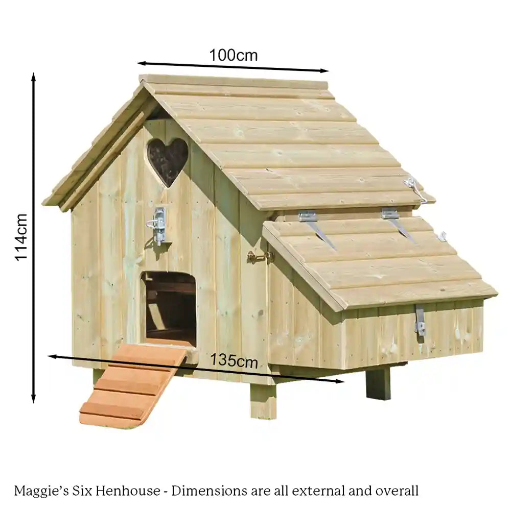 Dimensions Maggie's Six Chicken House