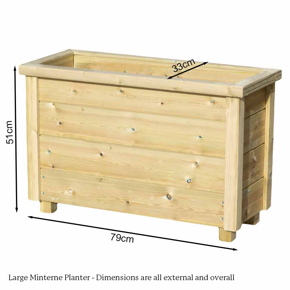 Minterne Wooden Garden Planters