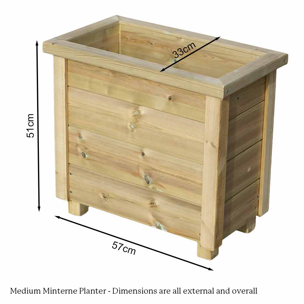 Minterne Wooden Garden Planters