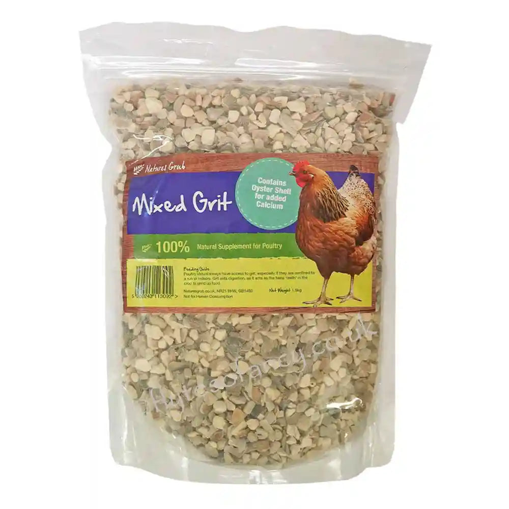 Mixed Poultry Grit, 1.5kg pouch