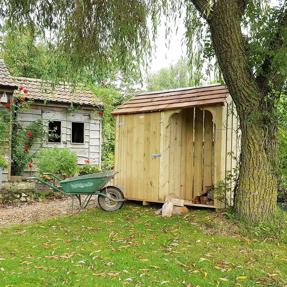 Okeford Garden & Log Store - Shingle Roof