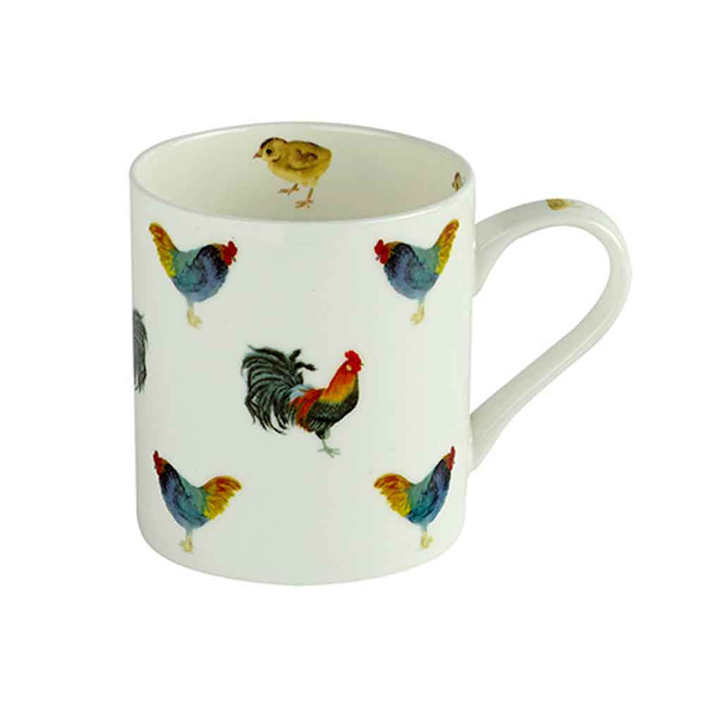 Hens & Cockerel China Mug