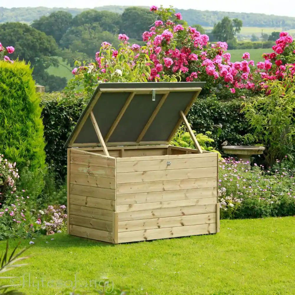 Dorset Garden Storage Box, lid open
