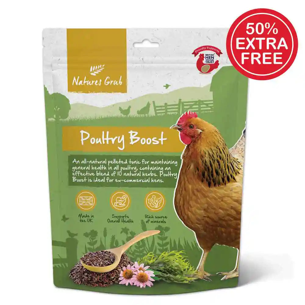 Natures Grub Poultry Boost Pelleted Tonic 600g - NEW!