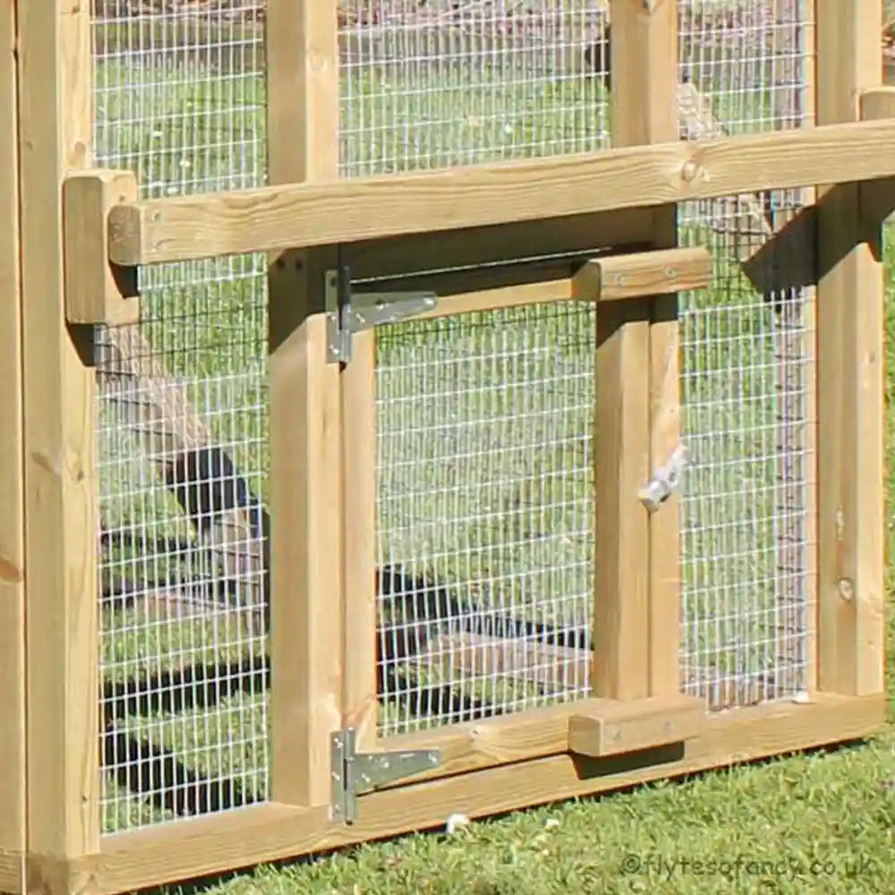 Run pop-hole of Dorset Ranger Six Chicken Coop