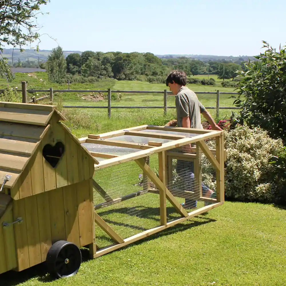 Dorset Ranger Six Chicken Coop - easy to move even in flip flops!