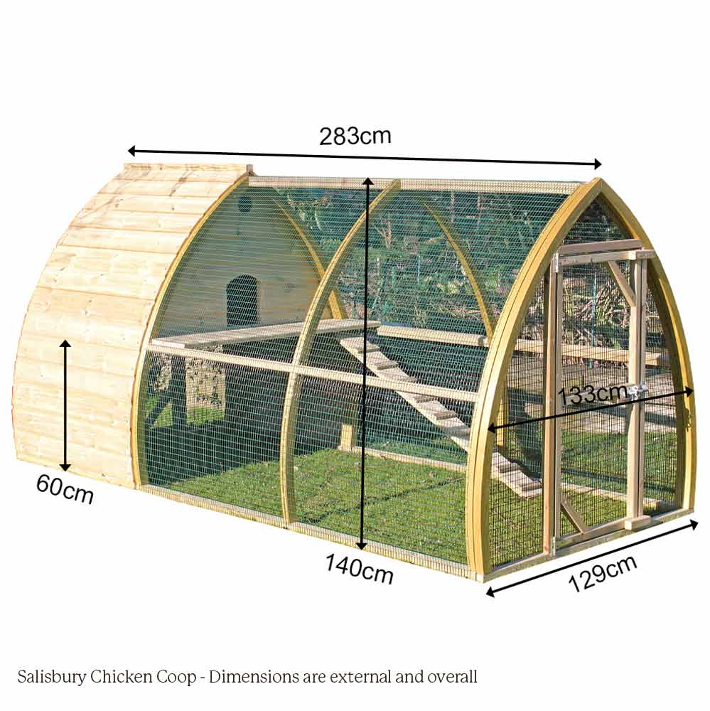 Dimensions of Salisbury Chicken Coop