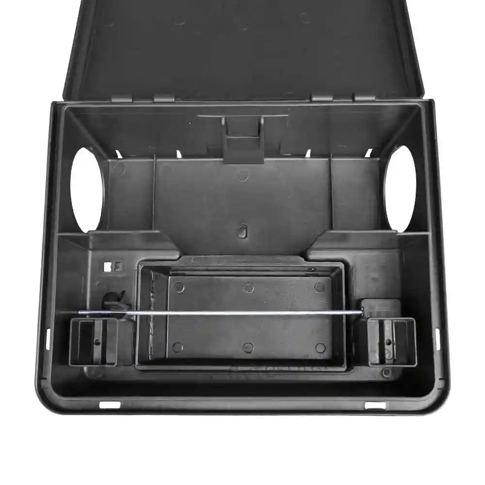 Small Plastic Rat Bait Box by Racan, inside