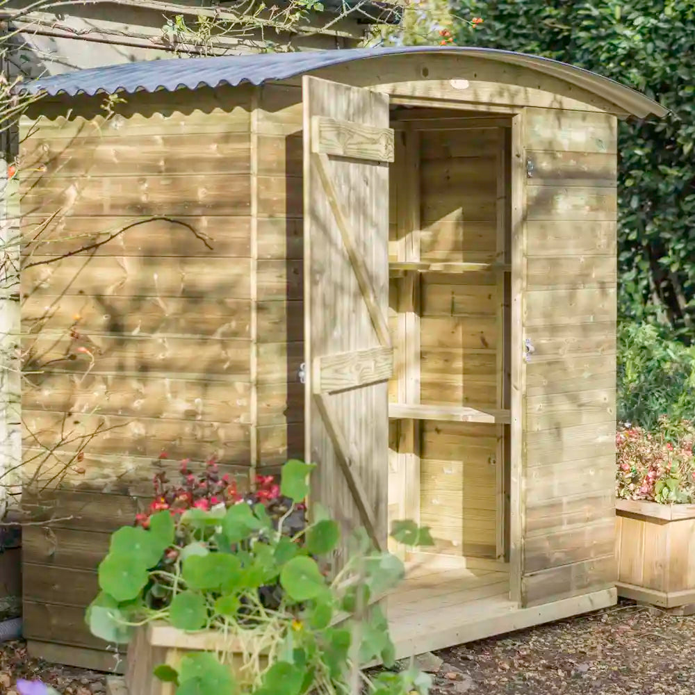 6ft x 3ft Stronghold Garden Store, open