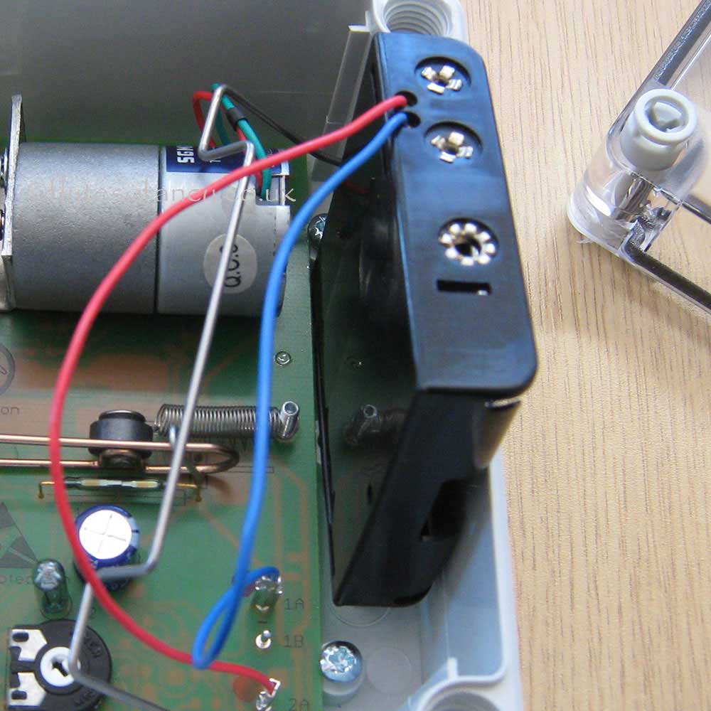 battery holder for VSB automatic door opener in place