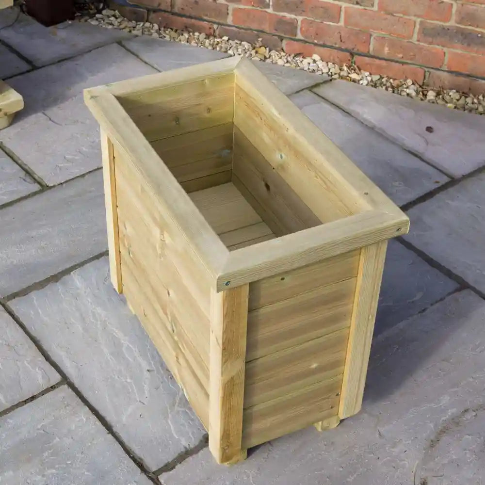 Minterne Wooden Garden Planter - Med