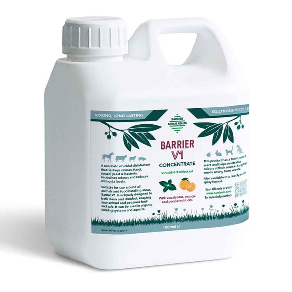 Barrier V1 Disinfectant, 1 litre concentrate