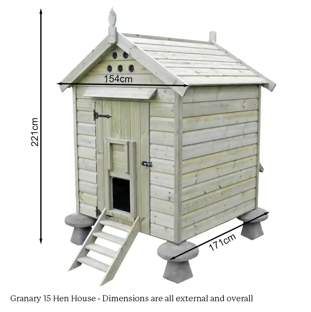 Dimensions of Granary 15 Hen House
