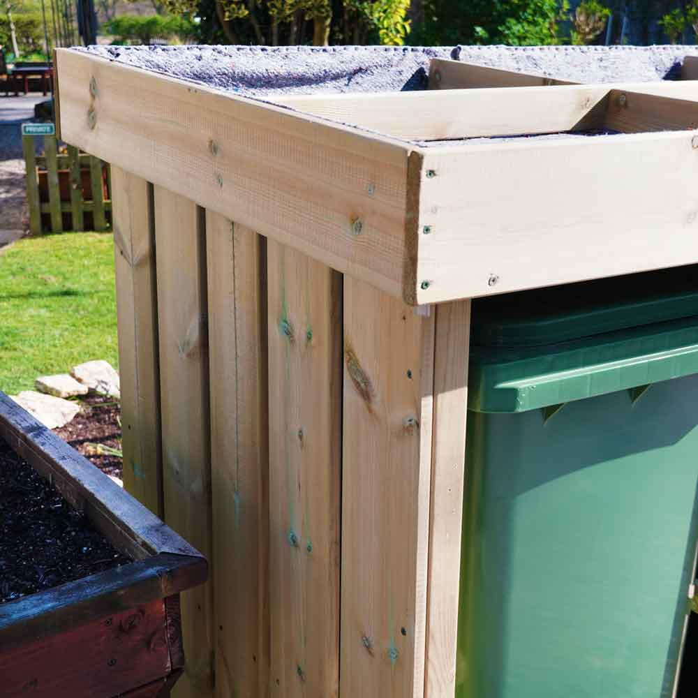 Grow Top Double Wheelie Bin Store - NEW!