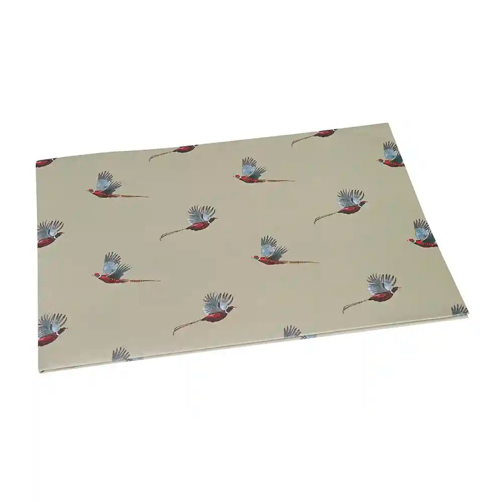 Pheasant Flat Gift Wrap by Sophie Allport