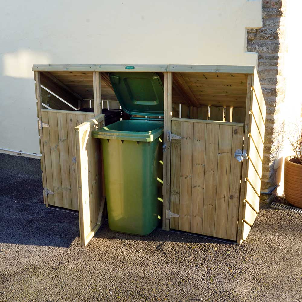 Poppin Triple Wheelie Bin Store
