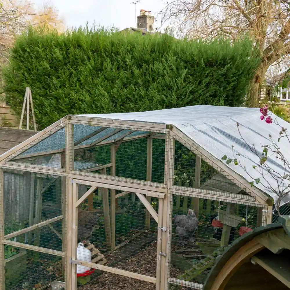 Extra Long Waterproof Chicken Run Cover, 3m x 4m