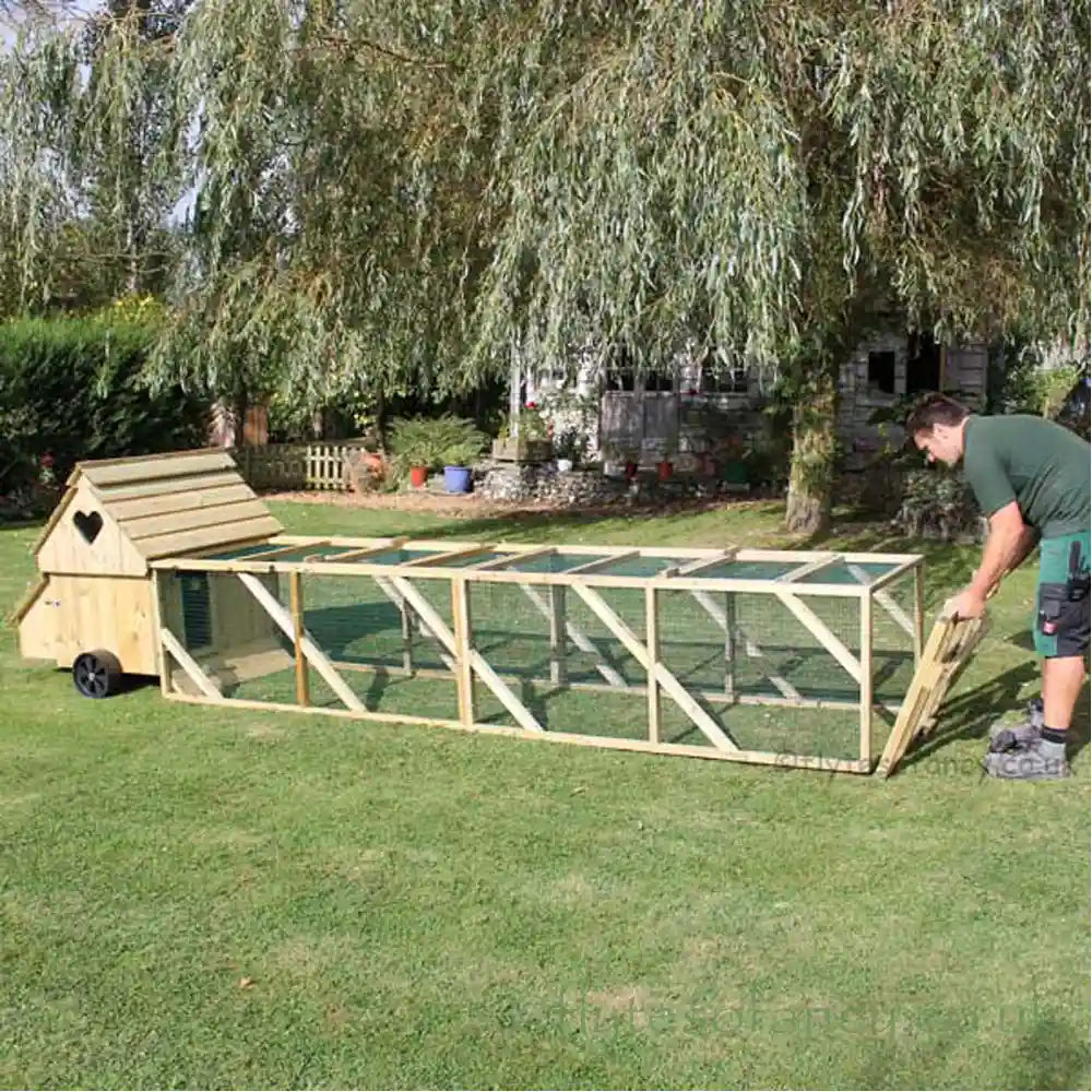 Dorset Ranger Six Chicken Coop with 12ft Run