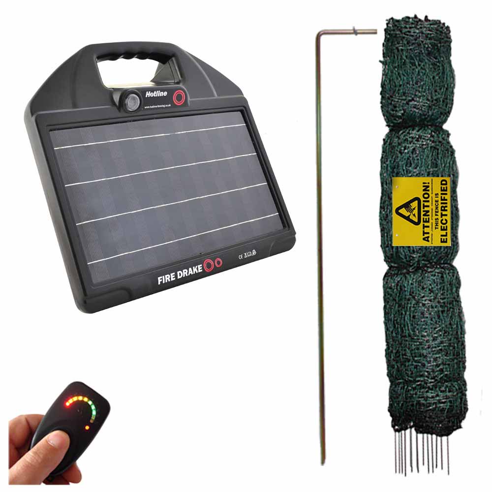 Electric Netting Kit with Solar Powered Energiser