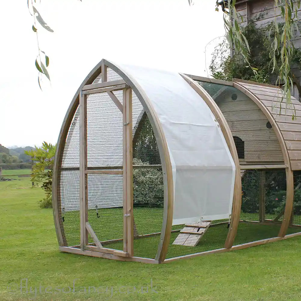 Medium Rainshade on Arch Coop, white