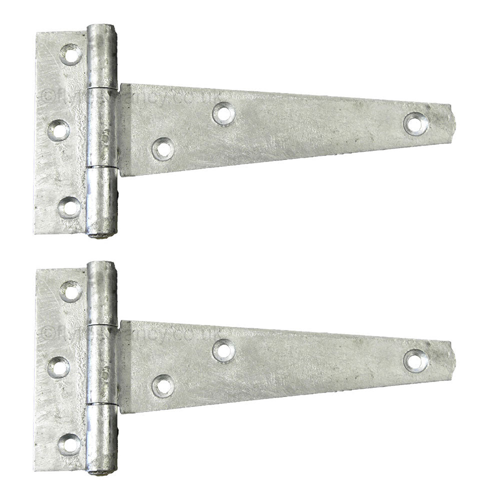 Pair of Heavy Duty Galvanised Tee Hinges