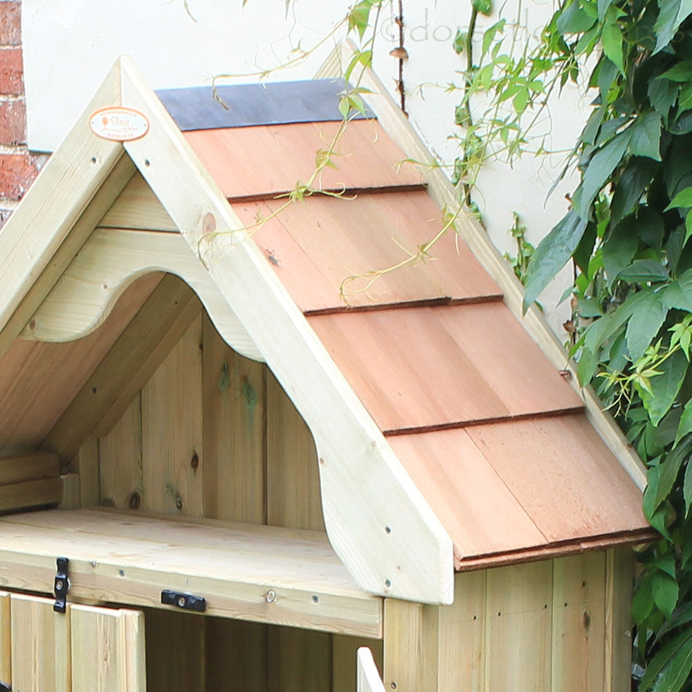 Close up of Roof Biggles Boot Store