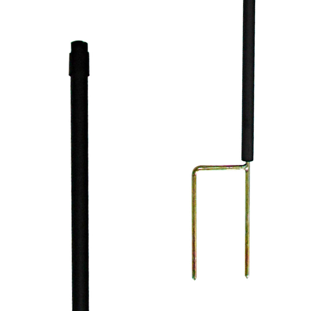Detail of top and bottom of Corner Post for Electric Poultry Netting