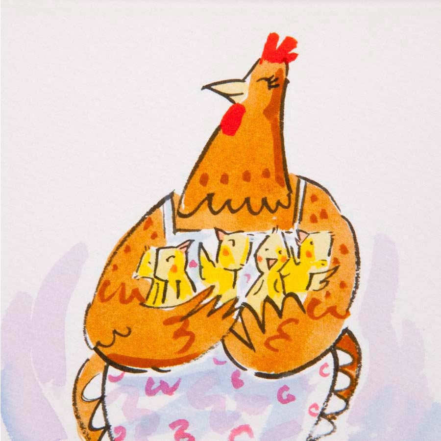 Clinton Banbury Mother Hen LE Mounted Print