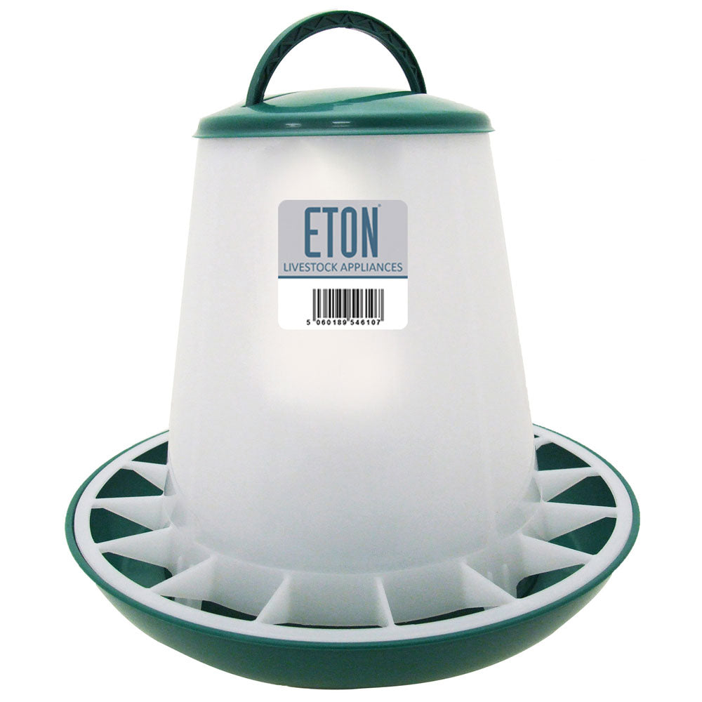 3kg Green Eton Plastic Poultry Feeder