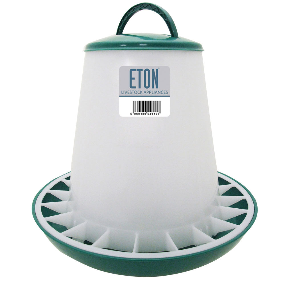 6kg Green Eton Plastic Poultry Feeder