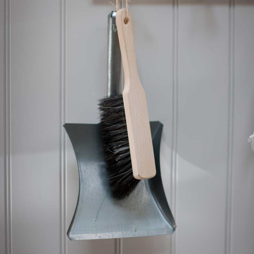 Galvanised Dustpan & Brush