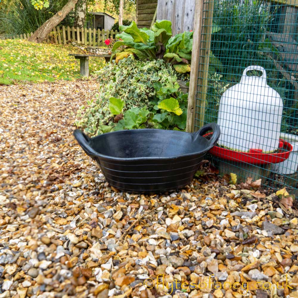 Gorilla 11 litre Recycled Tyre Trug Basket outside