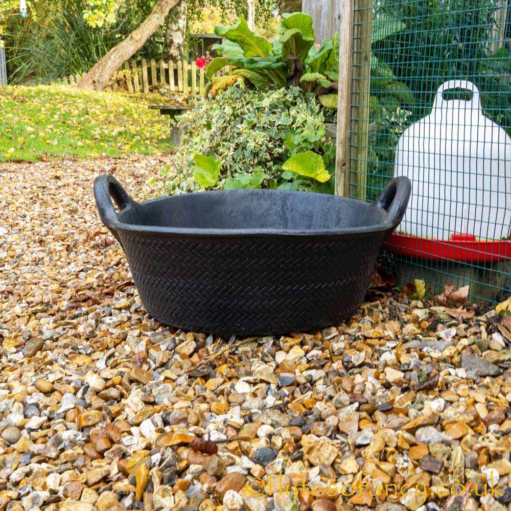 Gorilla 20 litre Recycled Tyre Trug Basket outside