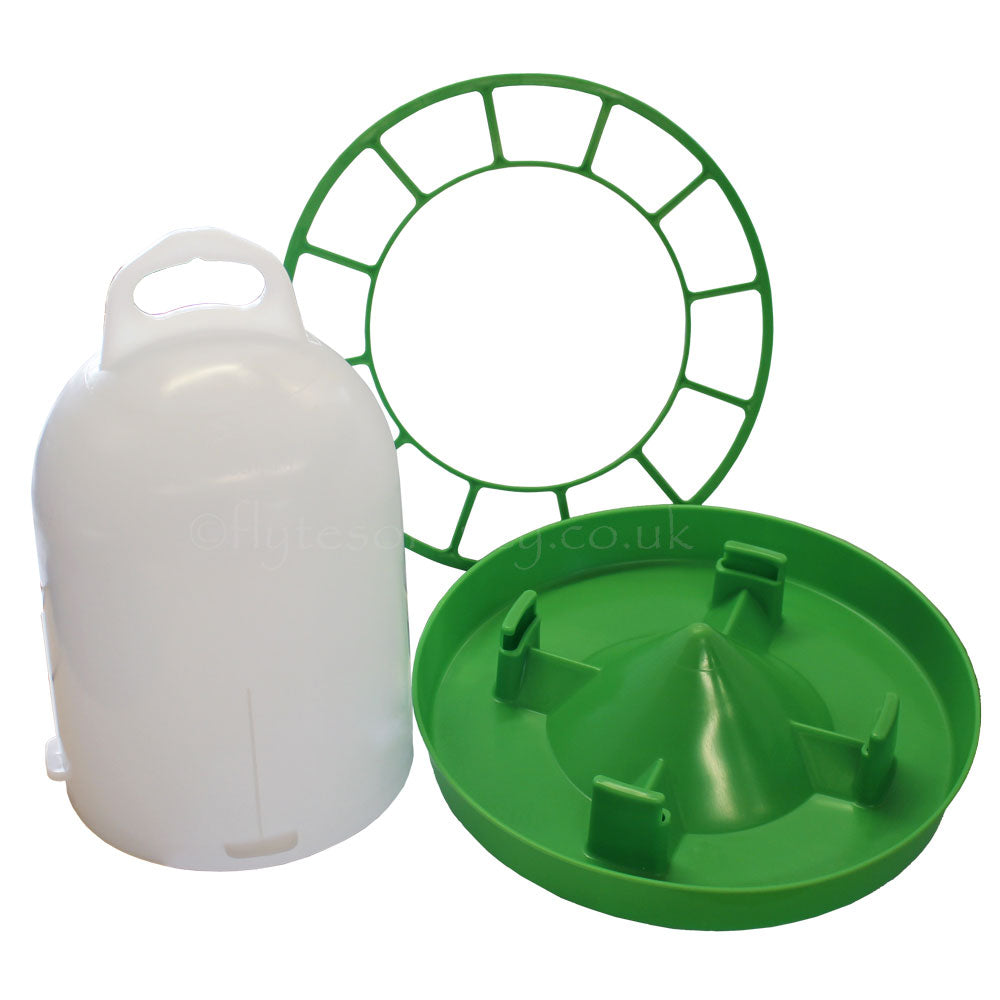 GREEN Bio-Plastic Chicken Feeder, 4kg, open