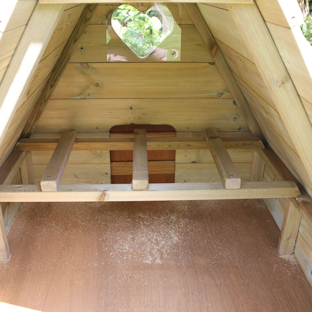 Perches inside the Hobby Hen House